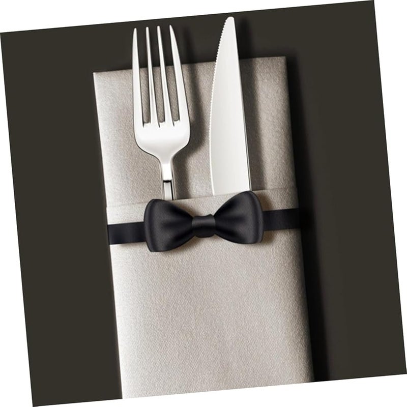 FRCOLOR 50 قطعة مناديل بيضاء قابلة للتخلص منها ناعمة وماصة وصديقة للبشرة لحفلات الزفاف والحفلات والعشاء - Image 5